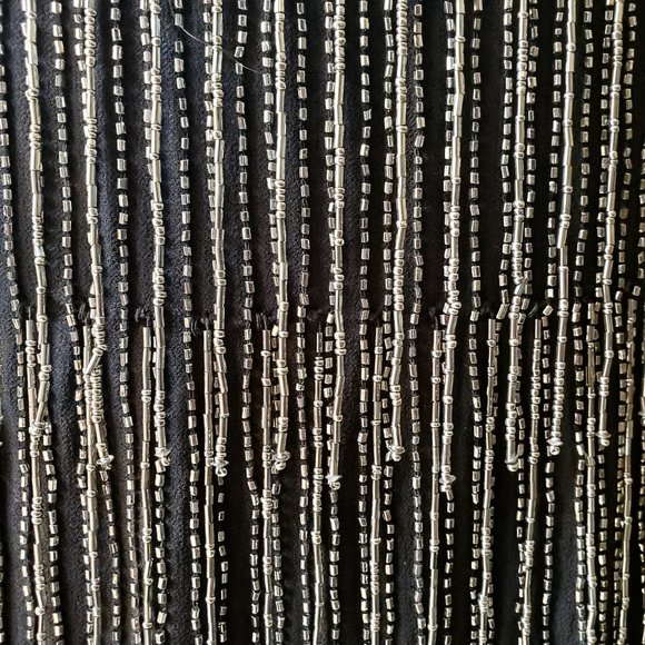 Adrianna Papell Beaded Fringe Blouson Short Dress - Picture 11 of 14